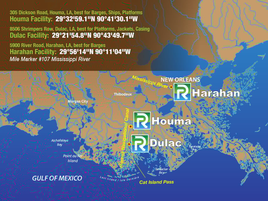 Gulf Coast Waterways Map Reliant Recycling 2025 JUly